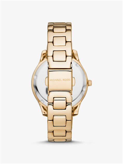 michael kors liliane watch|Liliane Pavé Gold Tone Watch .